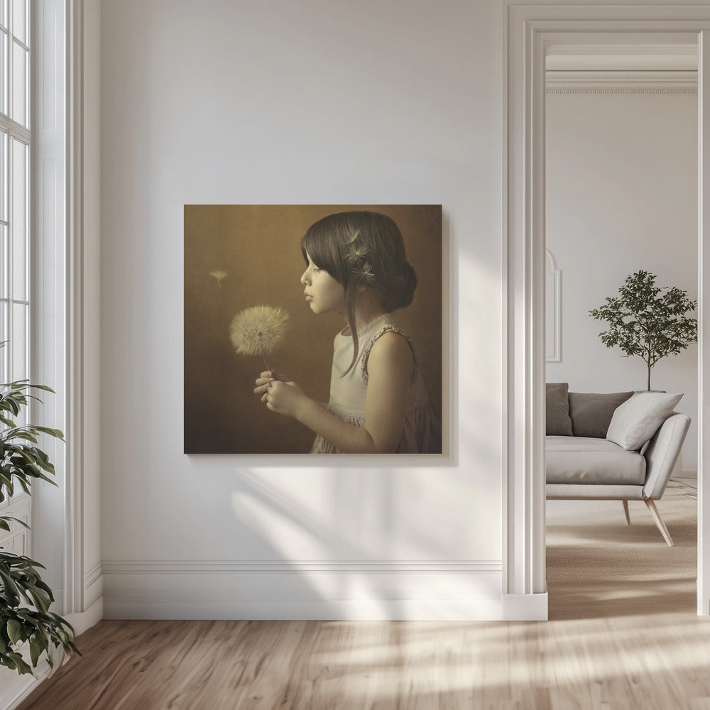 Een paardenbloemgedicht | Canvasprints