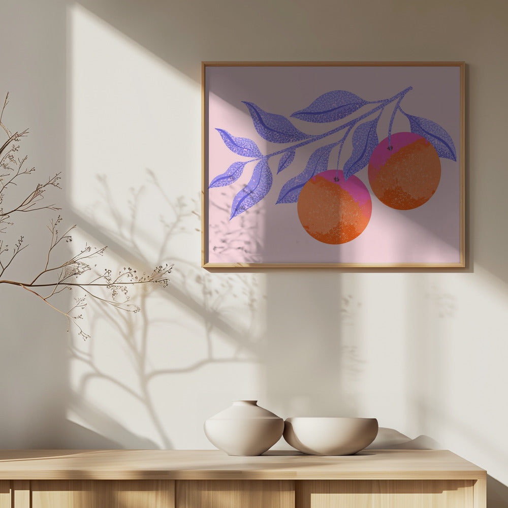 Abstract Orange Branch | Poster