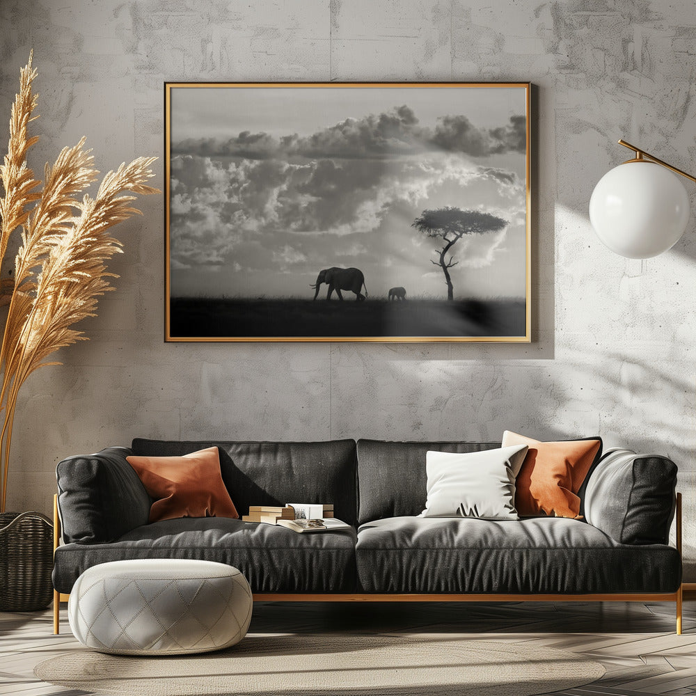 Silhuetter af Mara | Plakater - Kunsttryk