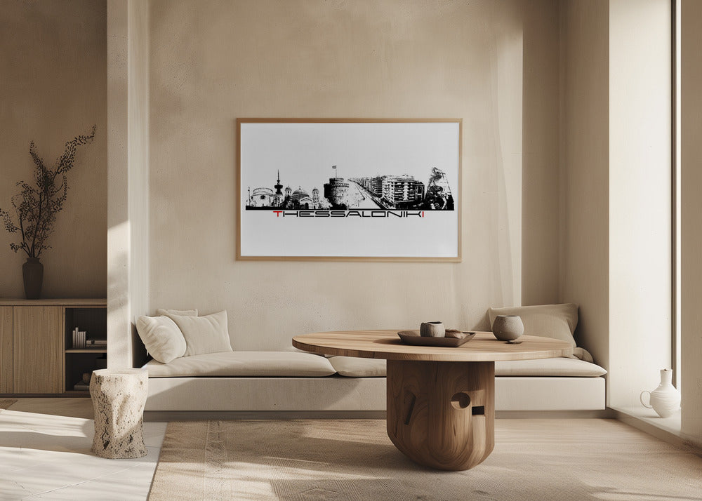 Thessaloniki Greece Skyline City Art (2) | Poster