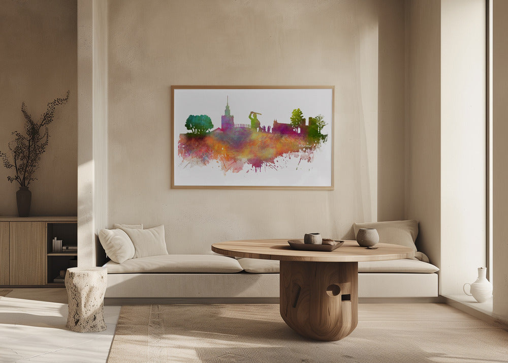Warsaw Poland Skyline City Art (2) | Poster