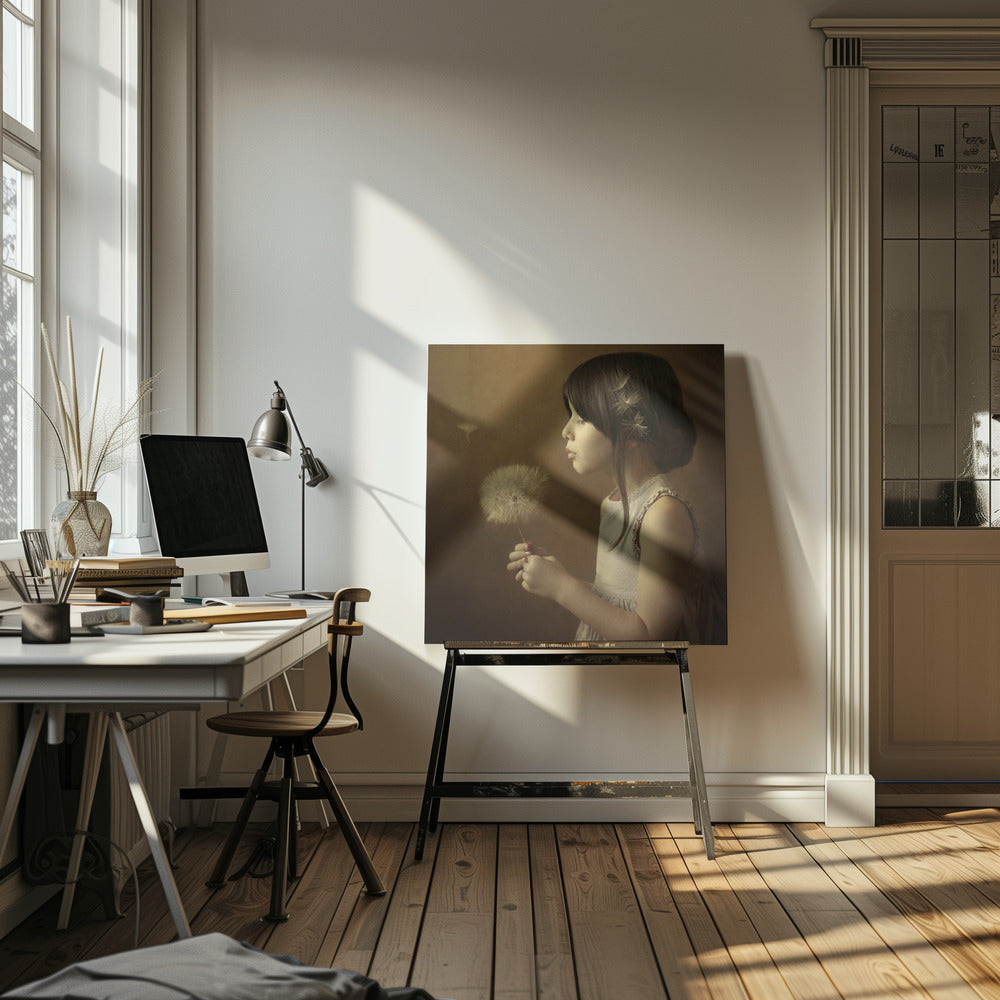Een paardenbloemgedicht | Canvasprints