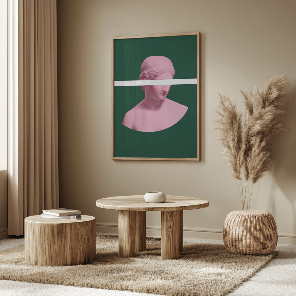 Pink and Green Artemis | Poster