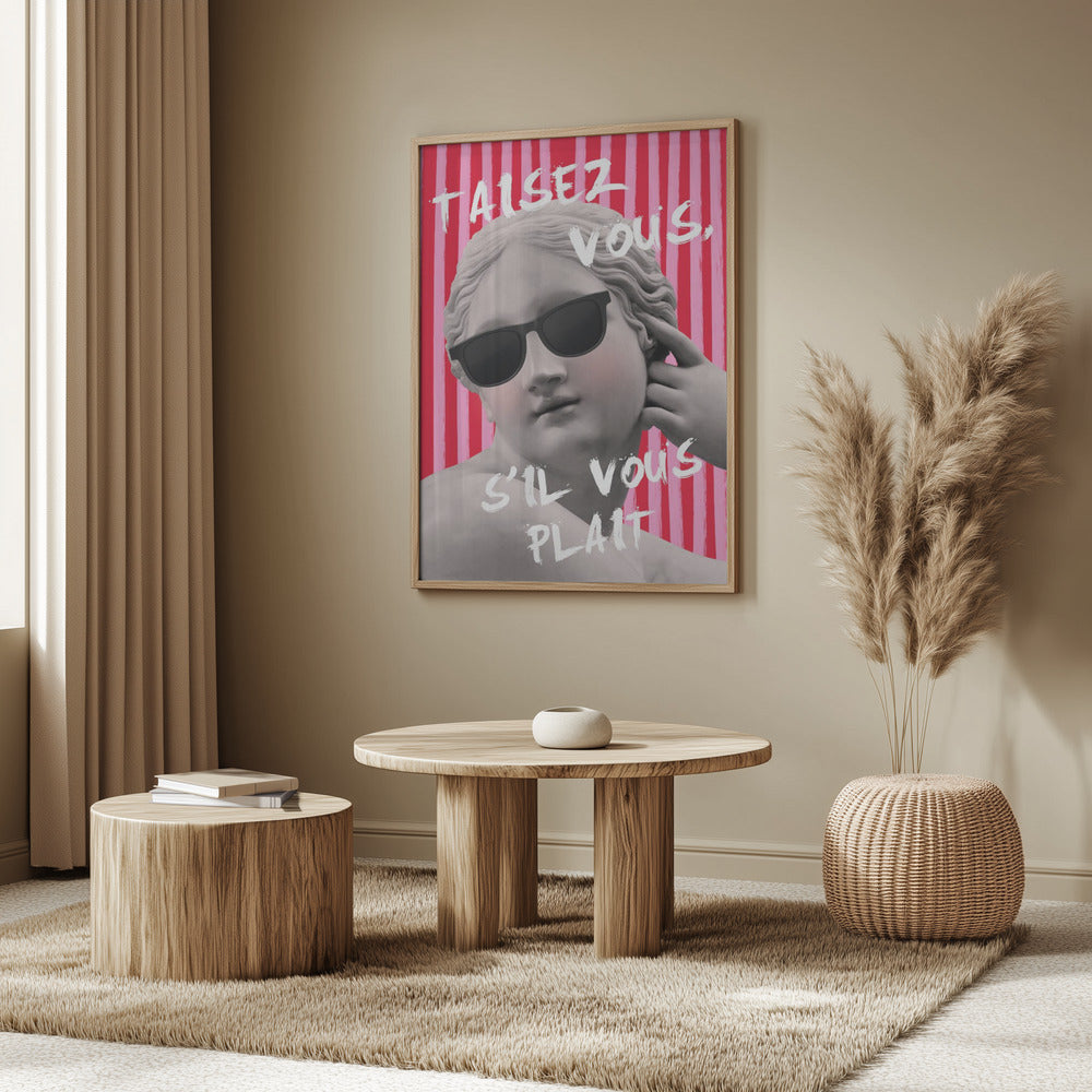Pink and Red Striped Venus | Poster