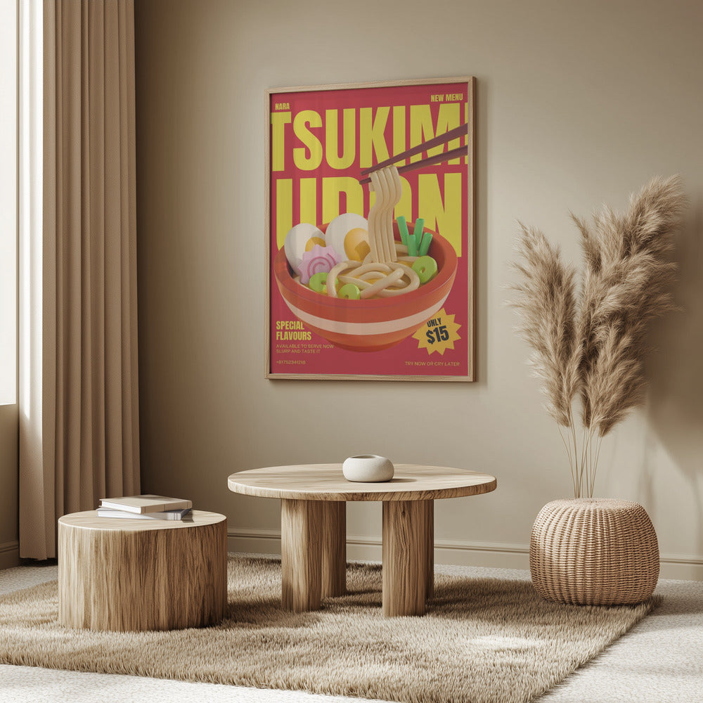 Tsukimi Udon Menu | Poster