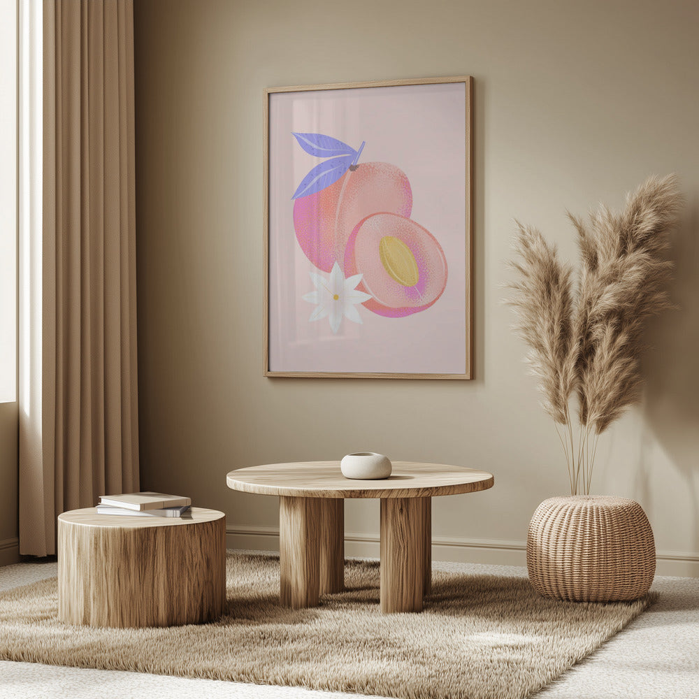 Textured Peach | Poster