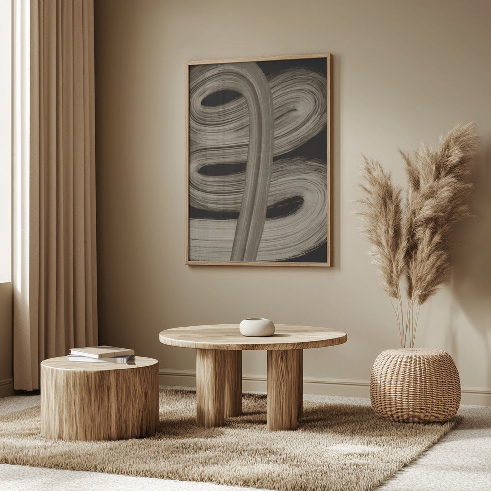 Beige streck nr 4 | Poster
