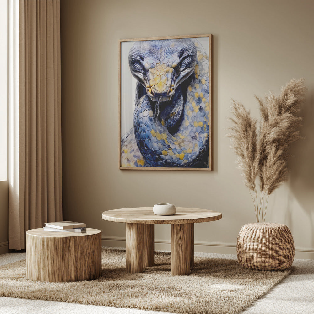 Schlange Aquarell Tier Kunst | Poster