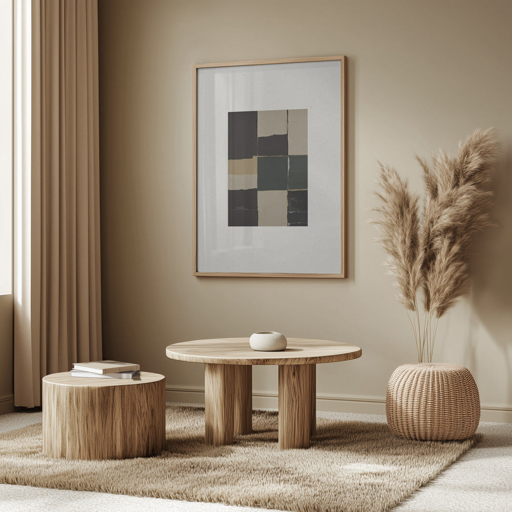 Textured Grid Harmony | Poster