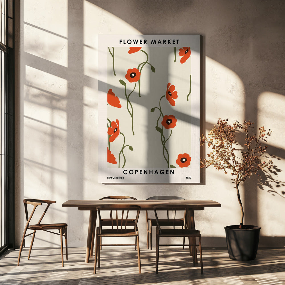 Mercado de flores de Copenhague | Impresiones en Lienzo