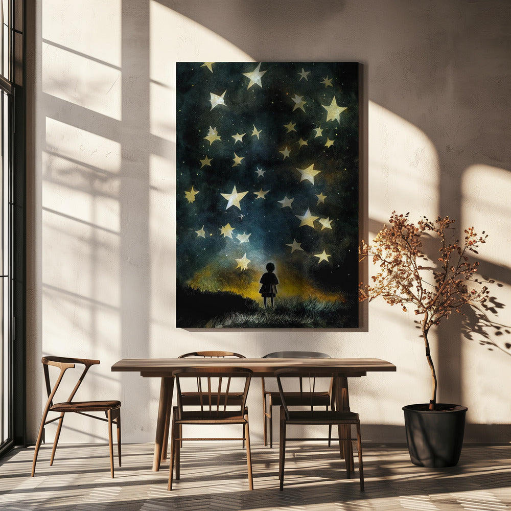 Regarde les étoiles | Tableaux sur Toile