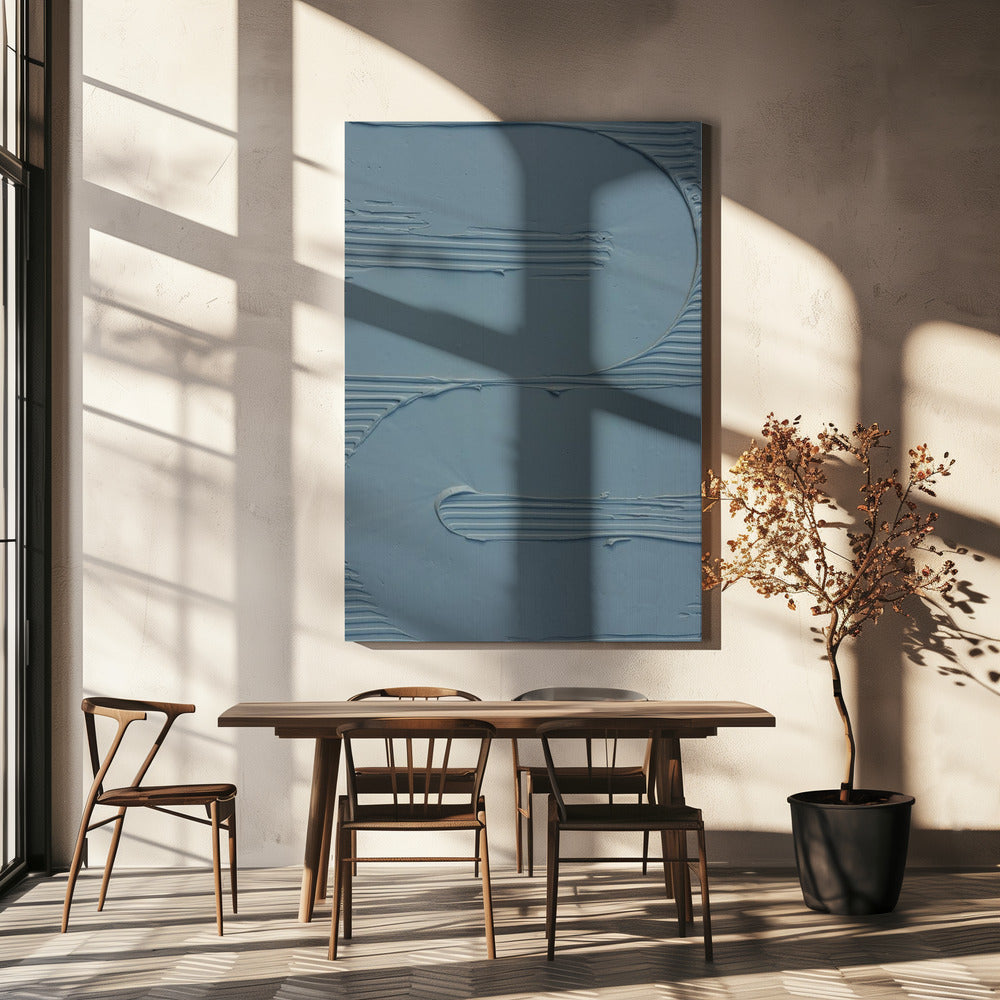 Moddertextuur 12 Blauw | Canvasprints