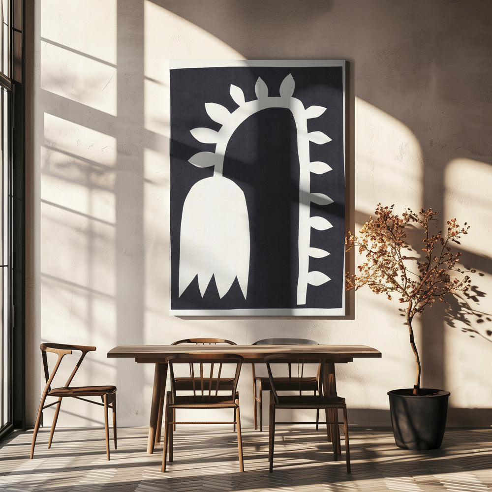 Svart tulpan #2 | Canvas