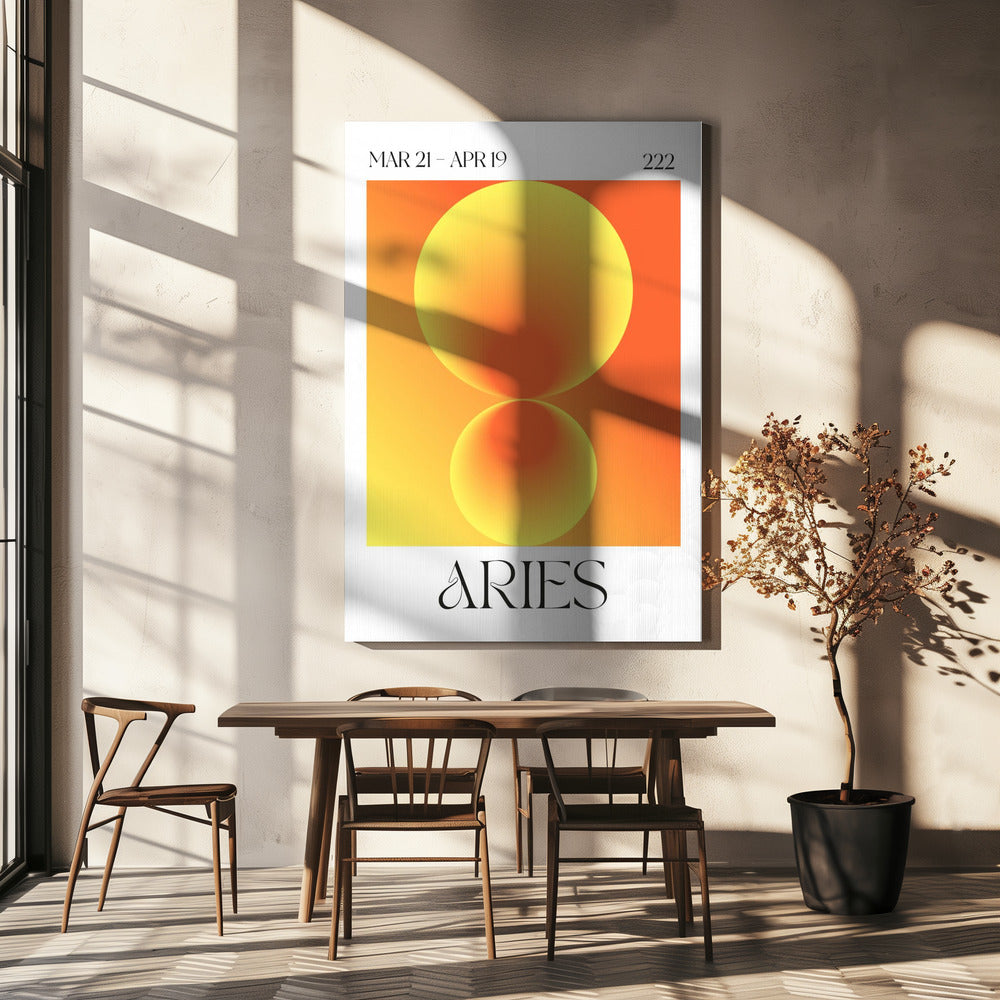 Verloopcirkels in oranje tinten | Canvasprints