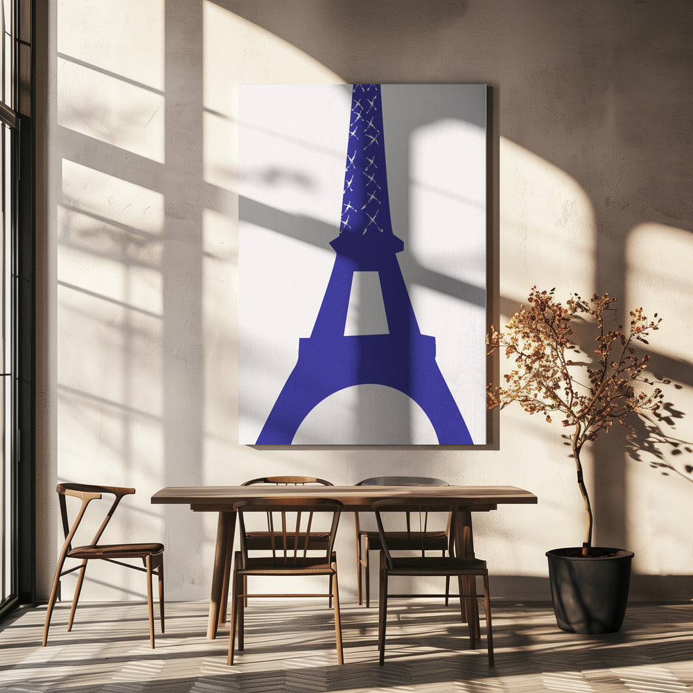 Eiffel Bleu | Tableaux sur Toile