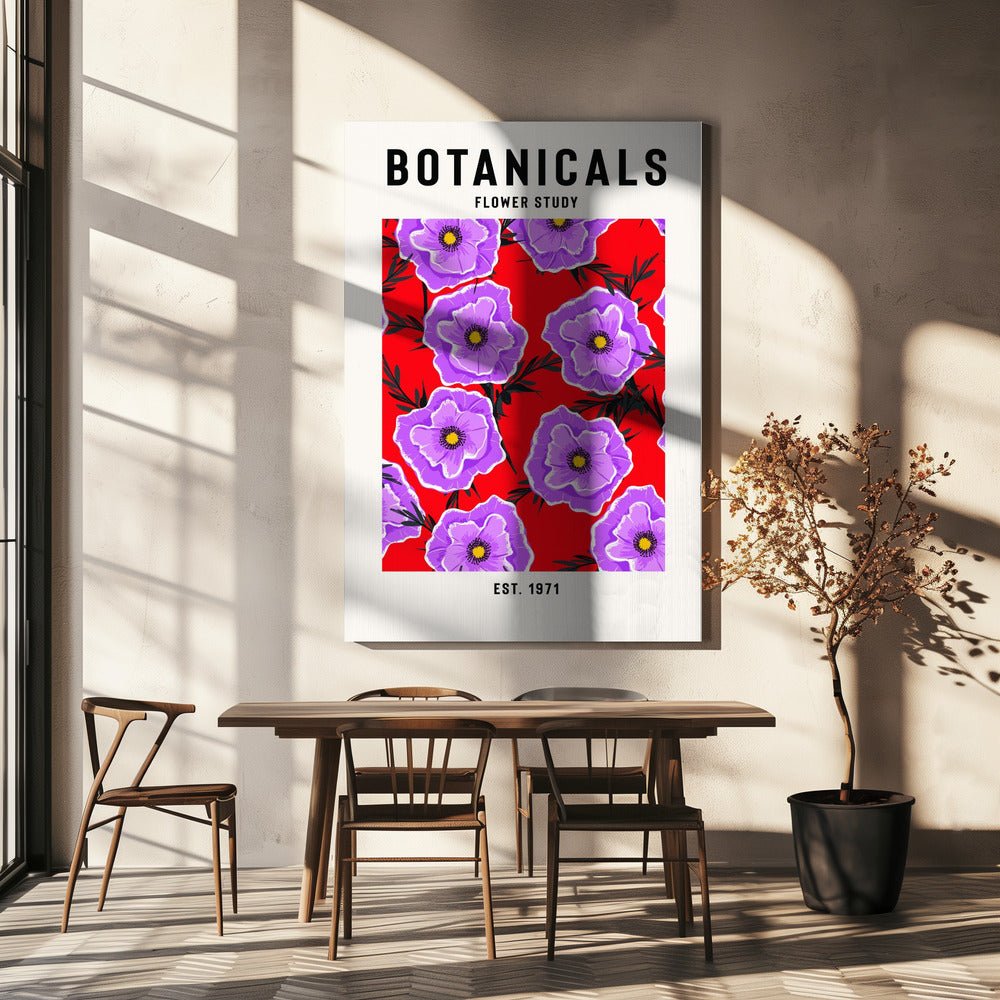 Botanische bloemenstudie | Canvasprints