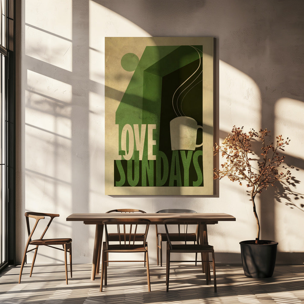 Impression Love Sunday | Tableaux sur Toile