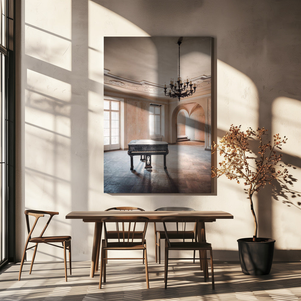 Piano dans un château abandonné | Tableaux sur Toile