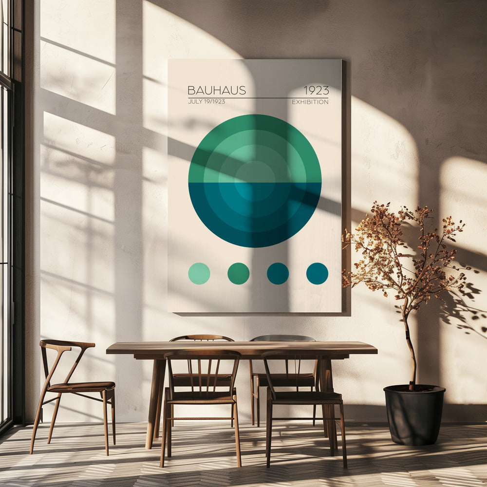 Bauhaus Mavi Daire | Canvas