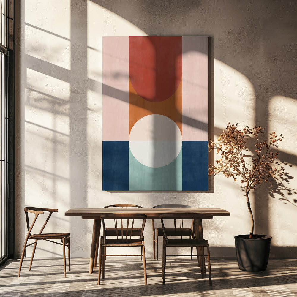 Diseño abstracto con formas geométricas | Impresiones en Lienzo