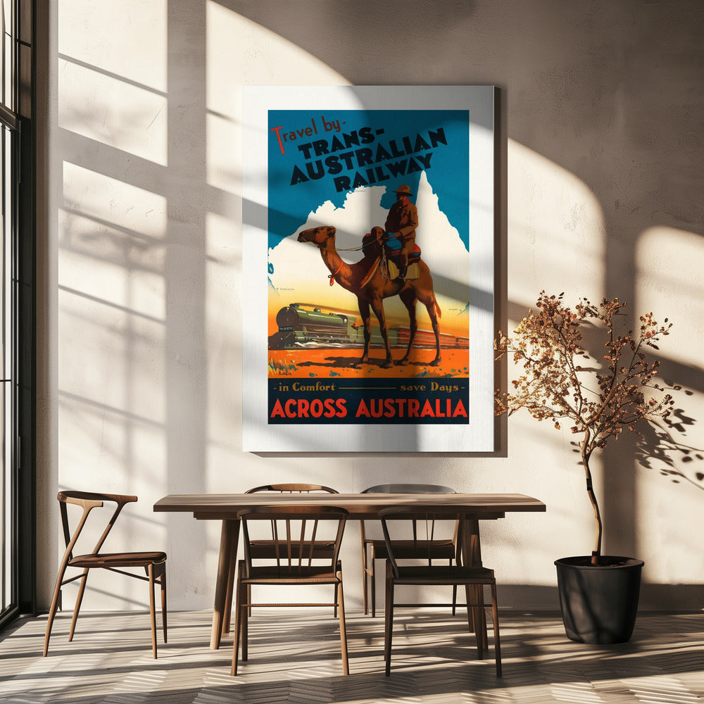Chemin de fer transaustralien Posters - Affiche Artistique | Tableaux sur Toile