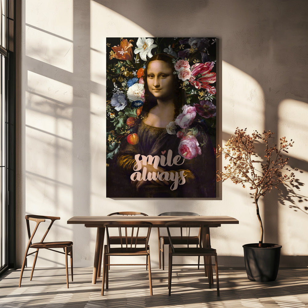 Smil altid, Mona Lisa | Lærredsbilleder