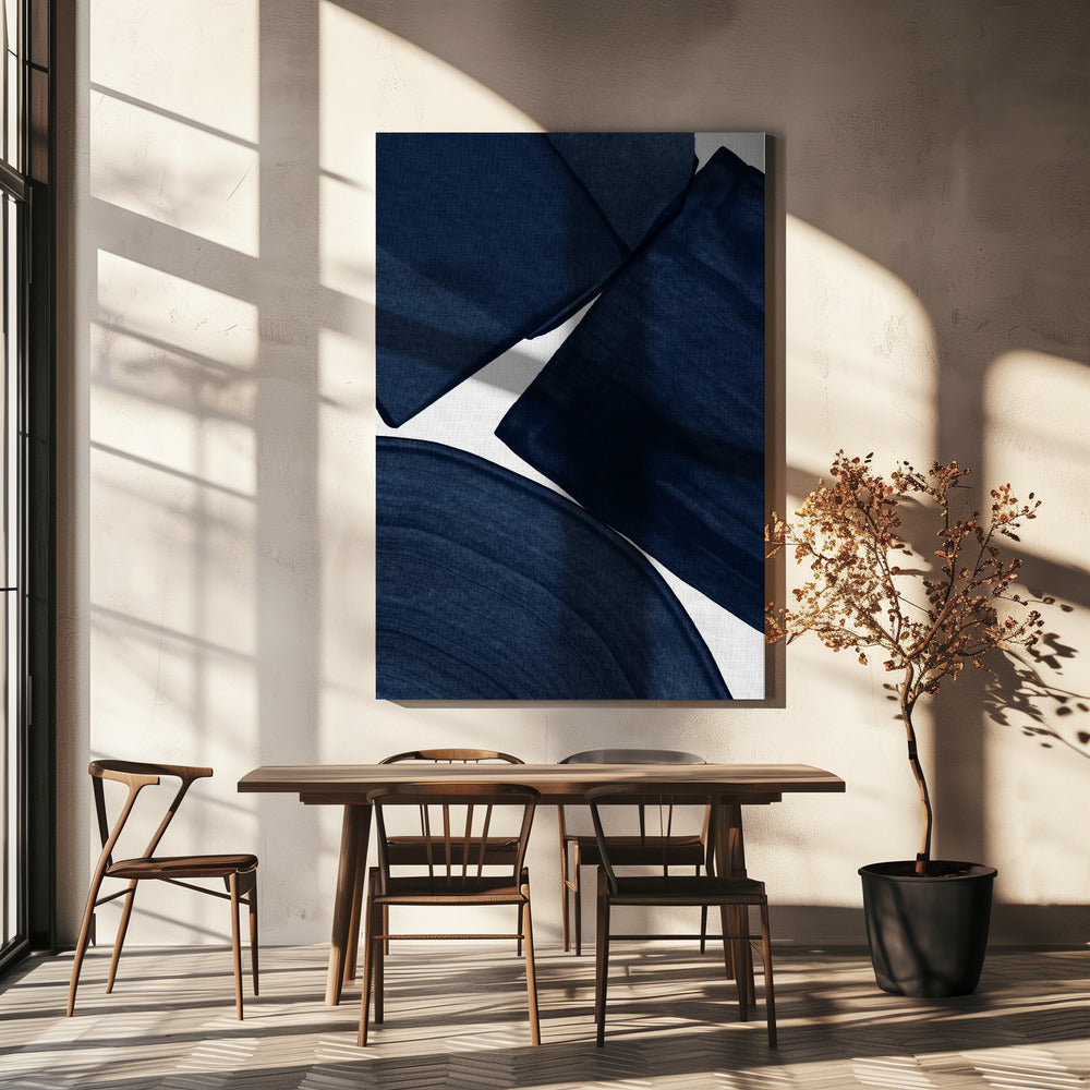 Minimalistisches Gemälde Blau II | Leinwand-Bilder