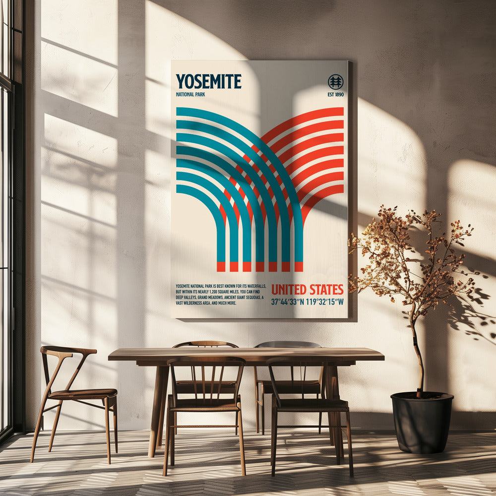 Yosemite Nationalpark Reisen Poster - Kunstdruck | Leinwand-Bilder