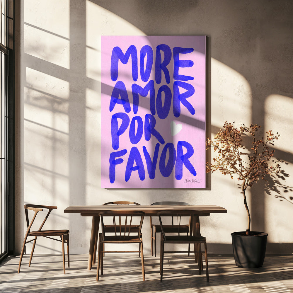 Più amore per favore | Stampe su Tela