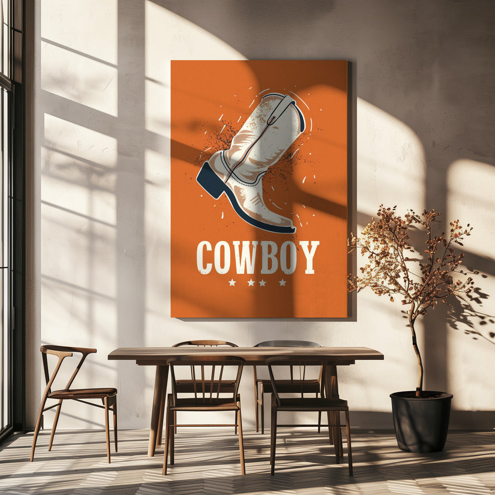 Cowboystiefel Vintage | Leinwand-Bilder
