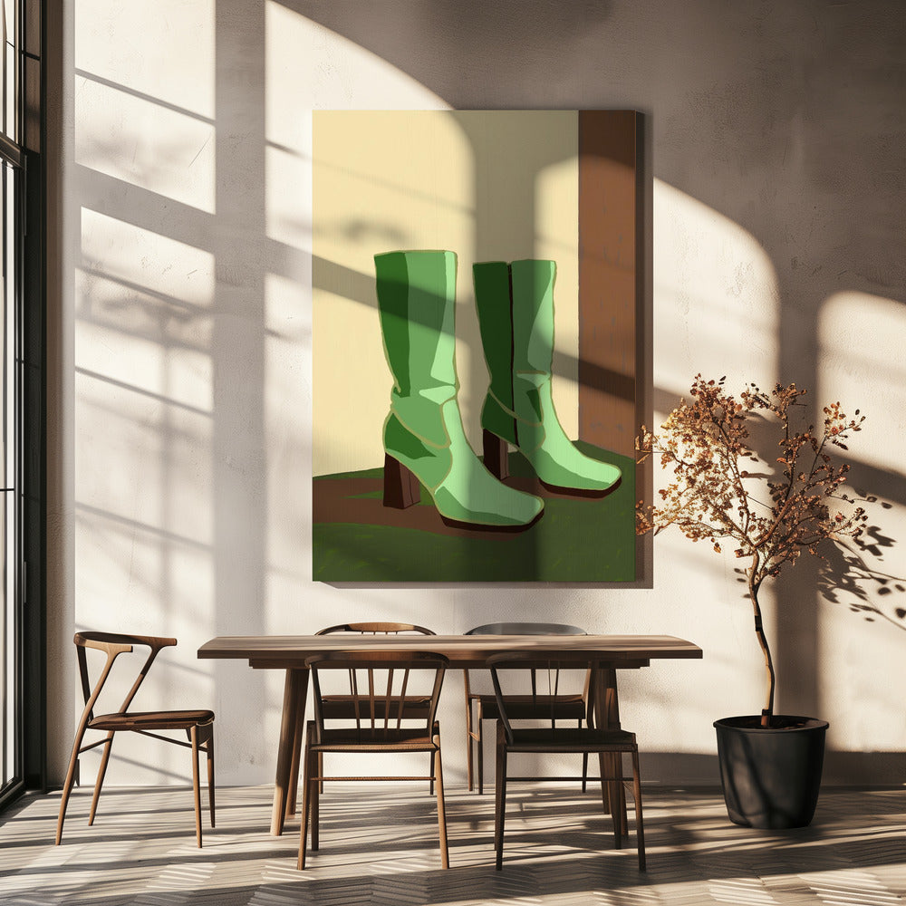 Bottes vertes | Tableaux sur Toile