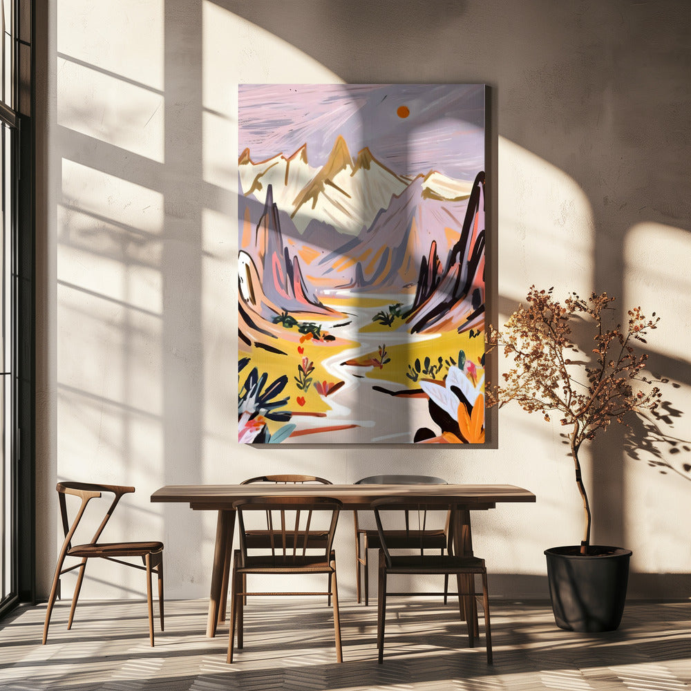 Lavendelgebergte | Canvasprints