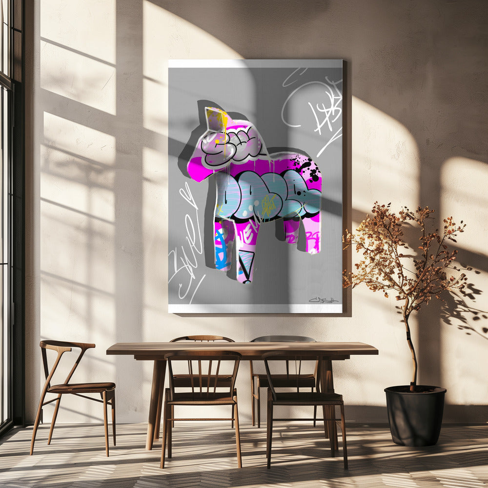 Colorful Pony Graffiti | Canvas