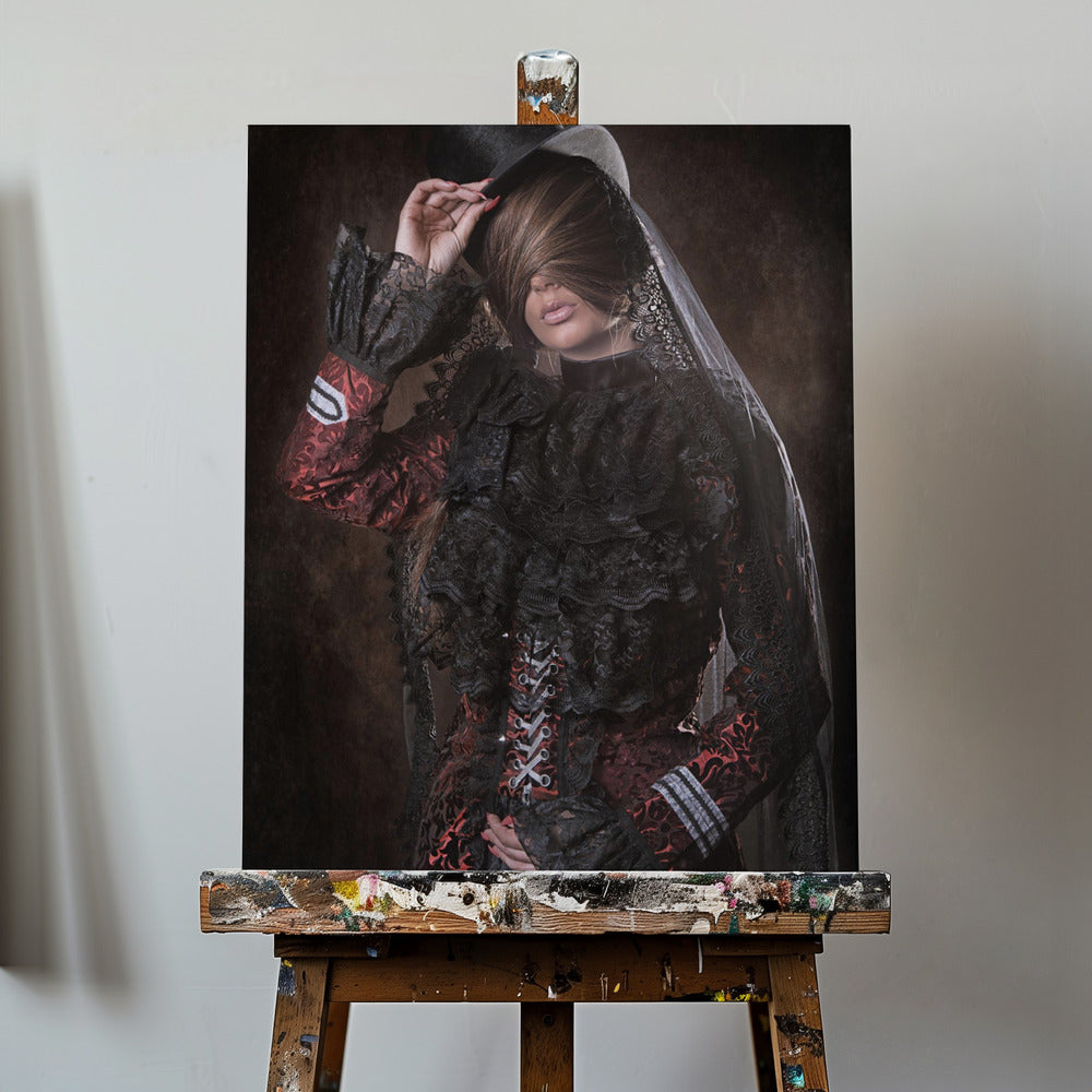 Mysterieus meisje | Canvasprints