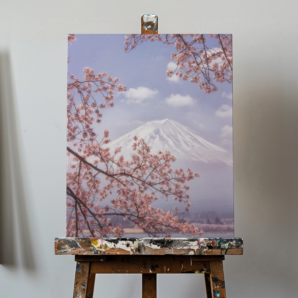 Mount Fuji in de kersenbloesem | Canvasprints
