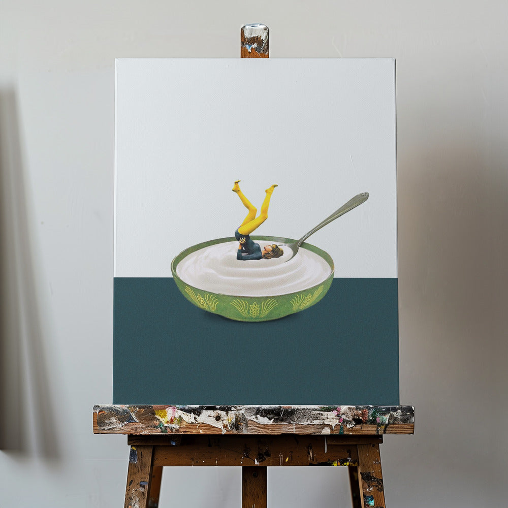 Yoga nel mio yogurt | Stampe su Tela