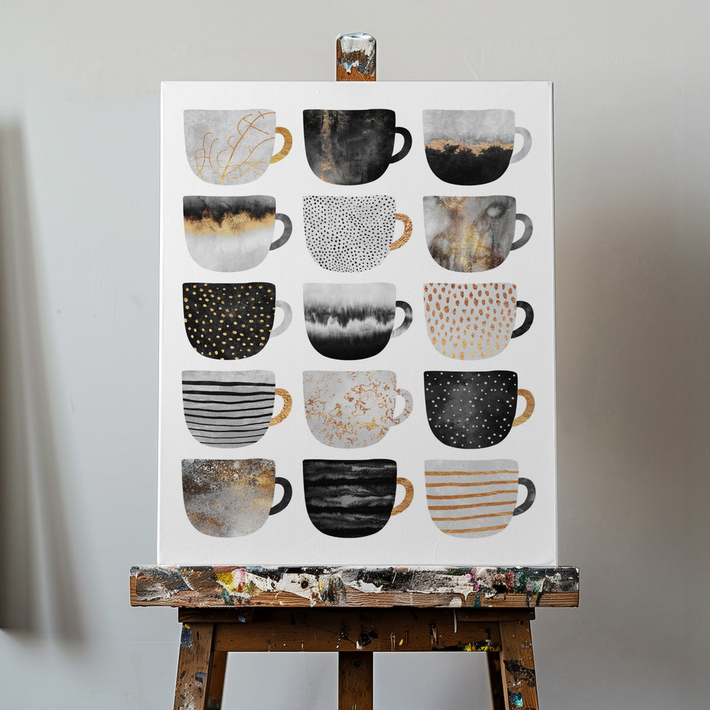 Bonitas tazas de café | Impresiones en Lienzo