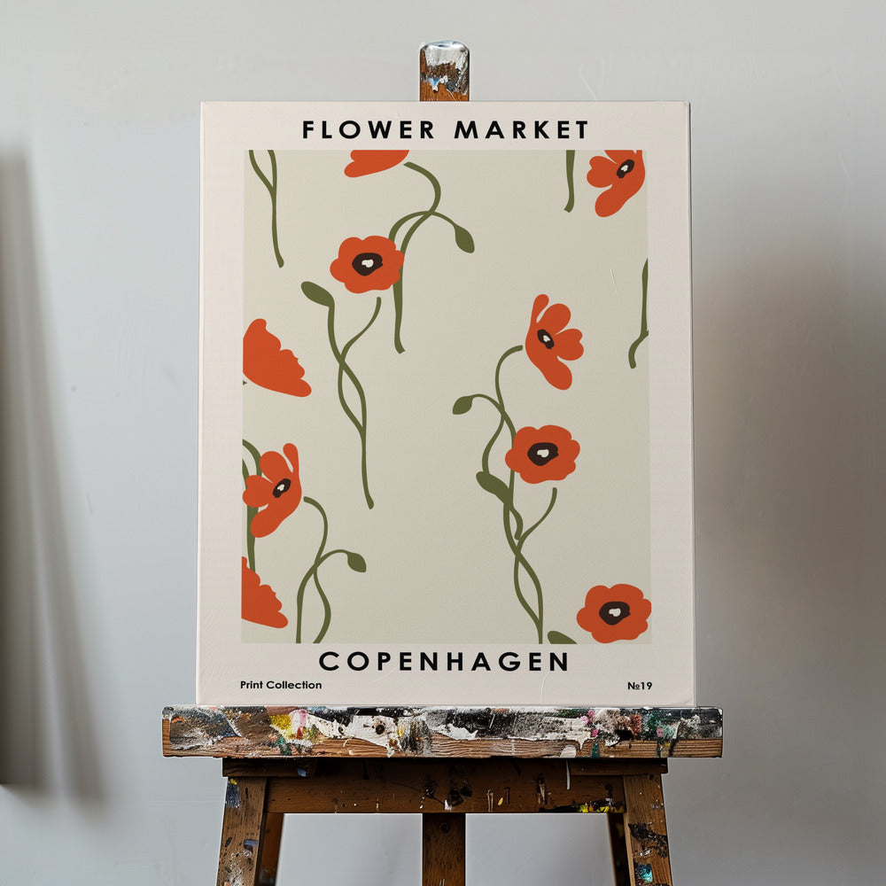 Mercado de flores de Copenhague | Impresiones en Lienzo