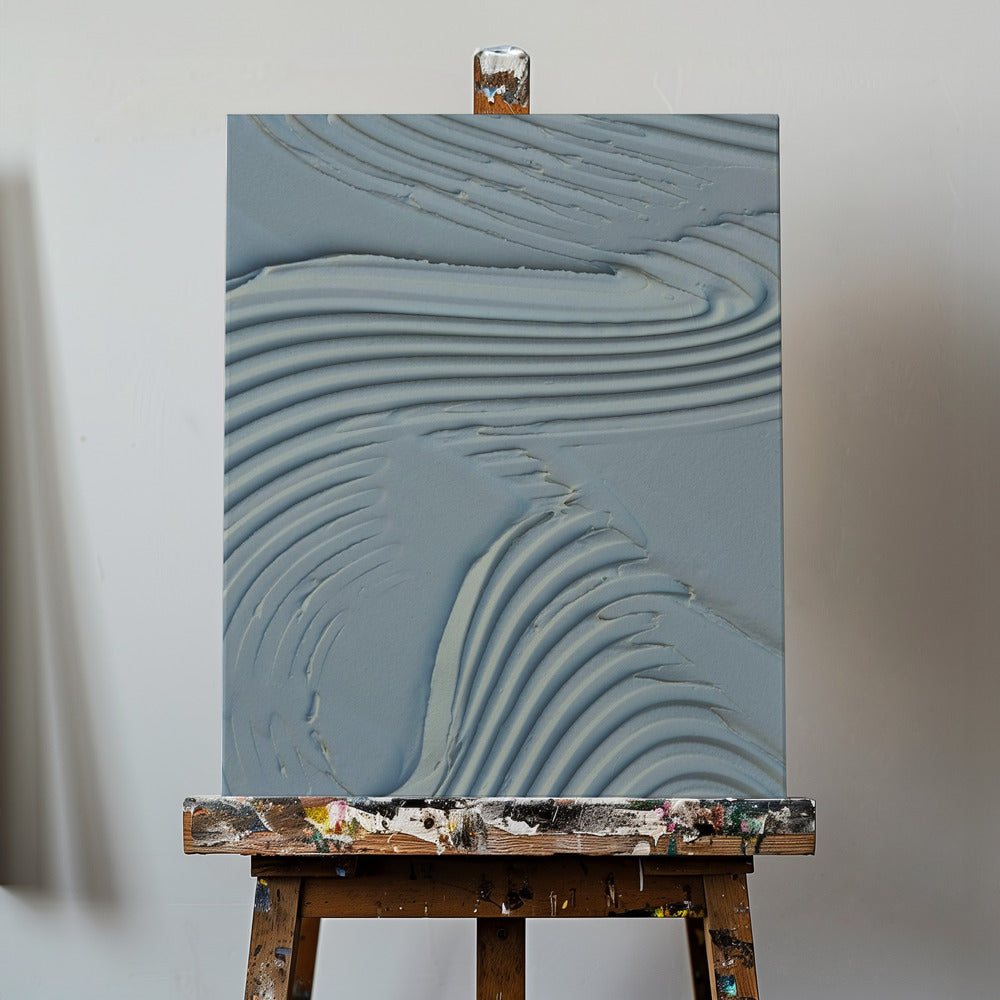 Moddertextuur 15 Blauw | Canvasprints