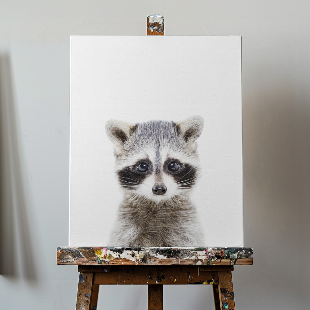 Waschbärbaby | Leinwand-Bilder