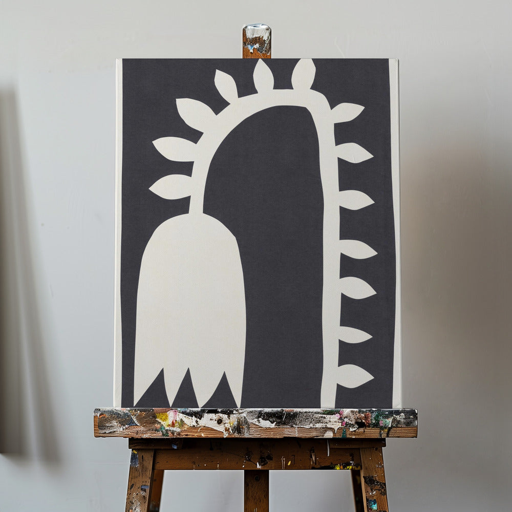 Svart tulpan #2 | Canvas