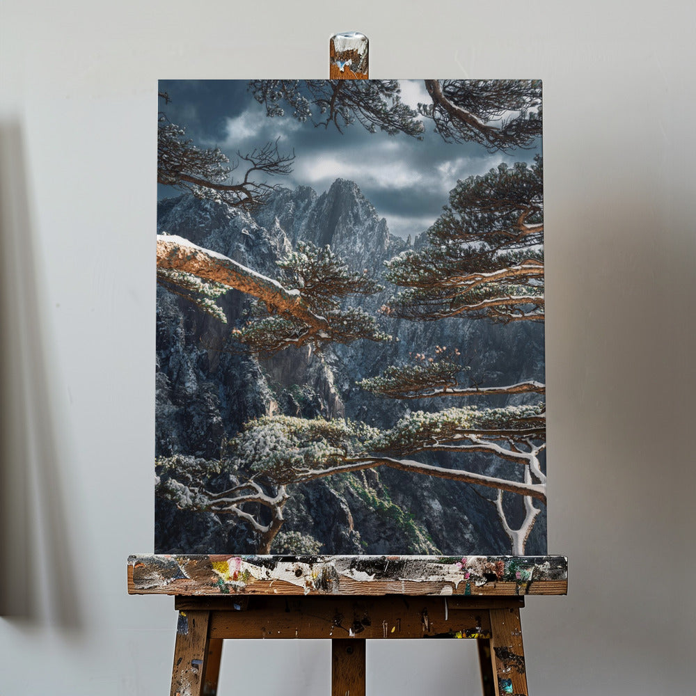 Gele berg | Canvasprints