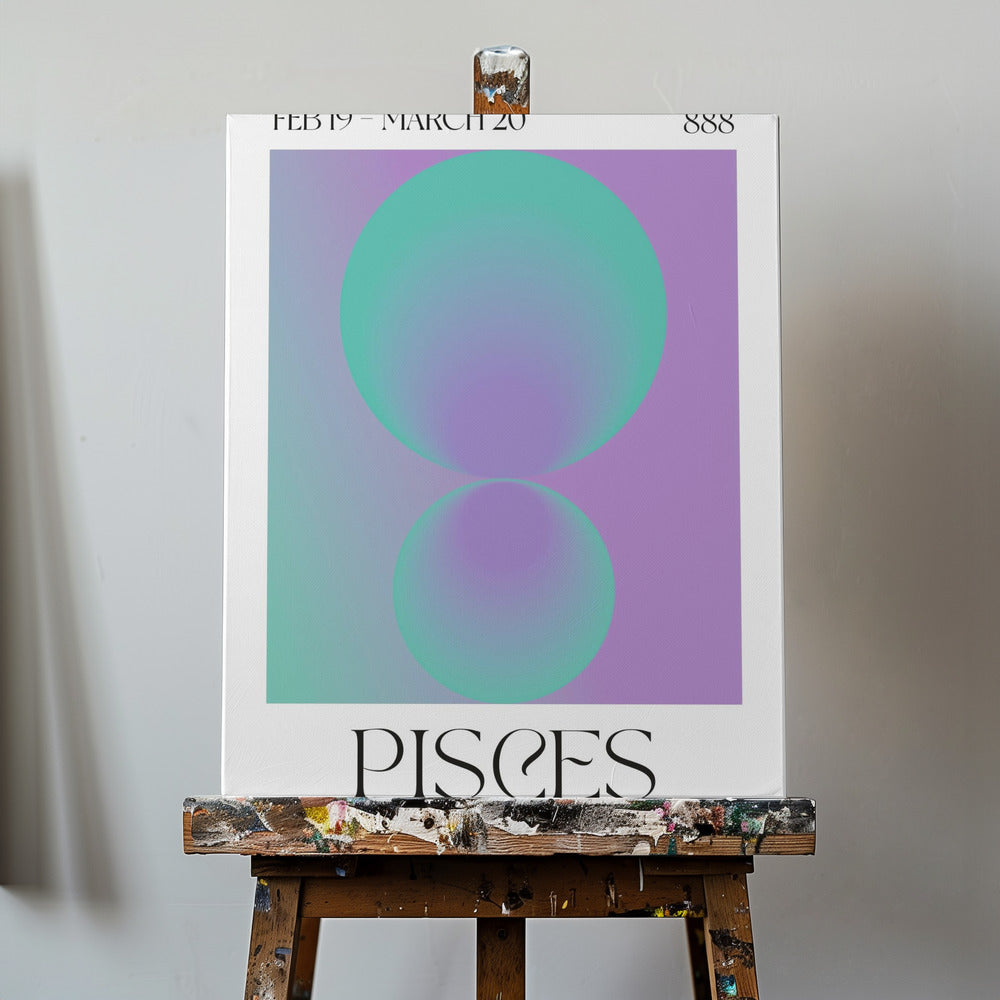 Pisces Aura Angel Number 888 | Canvas