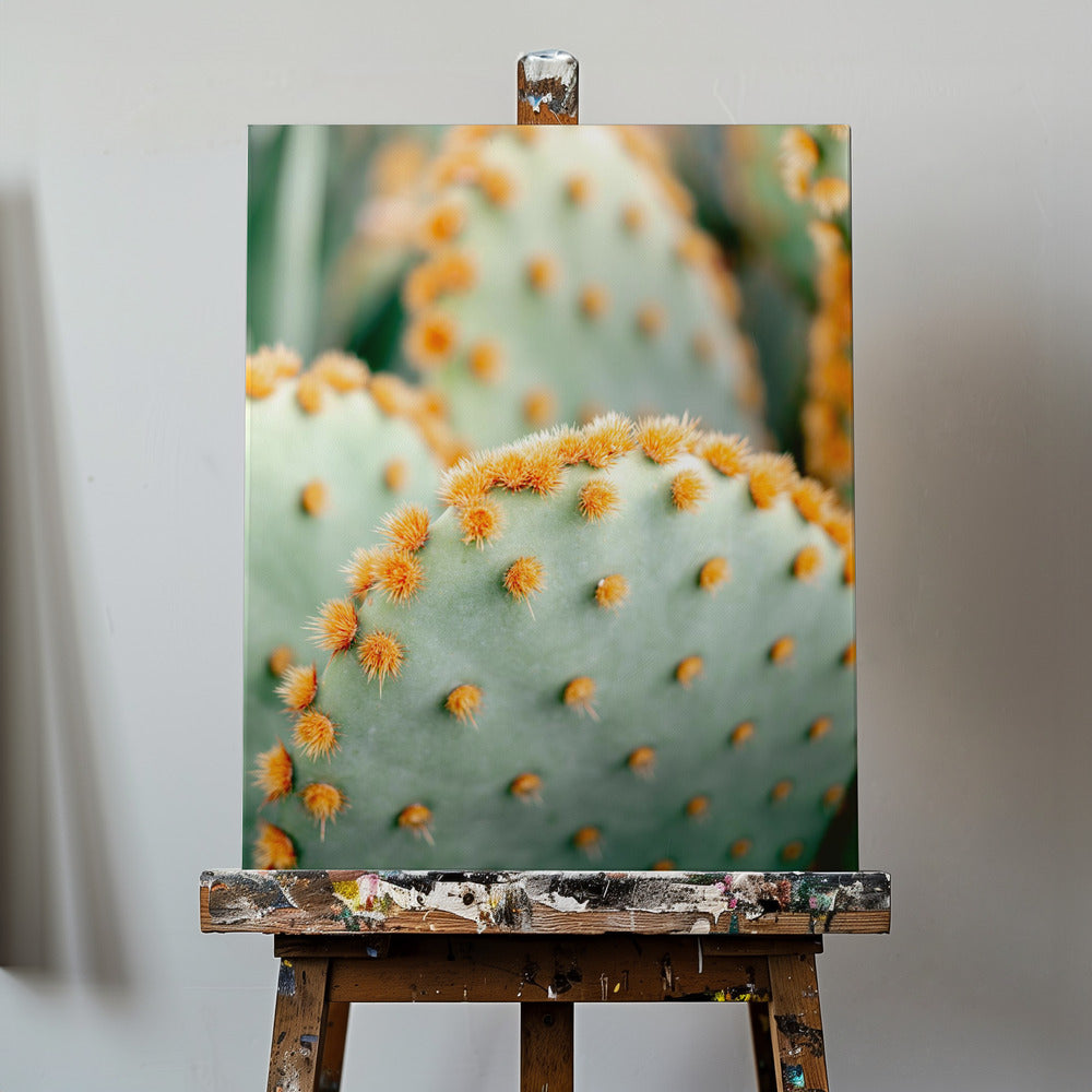 Orange och grönt II - Marrakech botanisk fotografi | Canvastavla