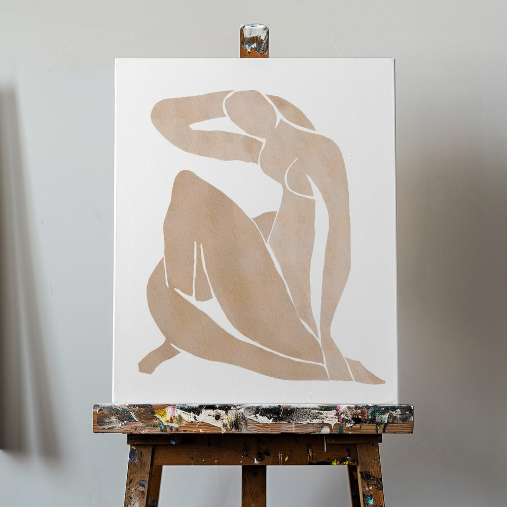 Kvinder former abstrakt kunst | Lærredsbilleder