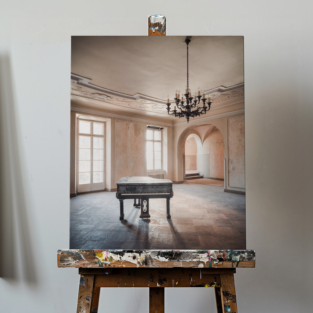 Piano dans un château abandonné | Tableaux sur Toile