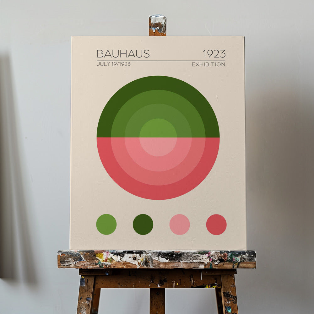 Bauhaus Grønn Leilighet | Lerretsbilder
