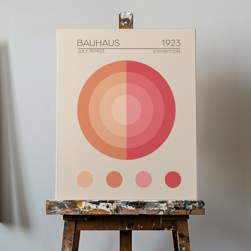 Bauhaus rosa leilighet | Lerretsbilder