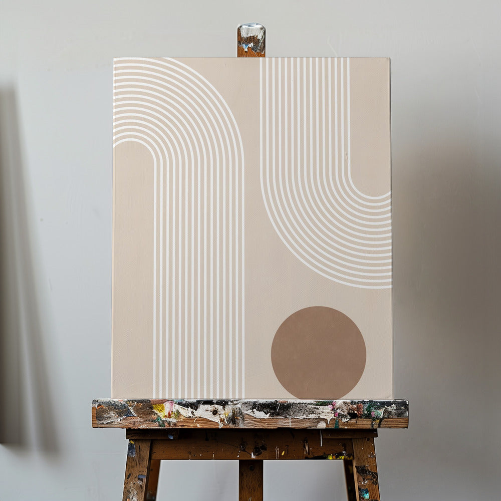Beige boog Posters - Kunstdrukken | Canvasprints