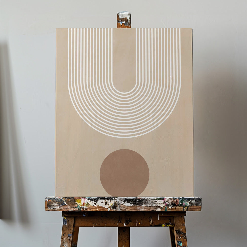 Beige Arc Poster - Kunstdruck | Leinwand-Bilder